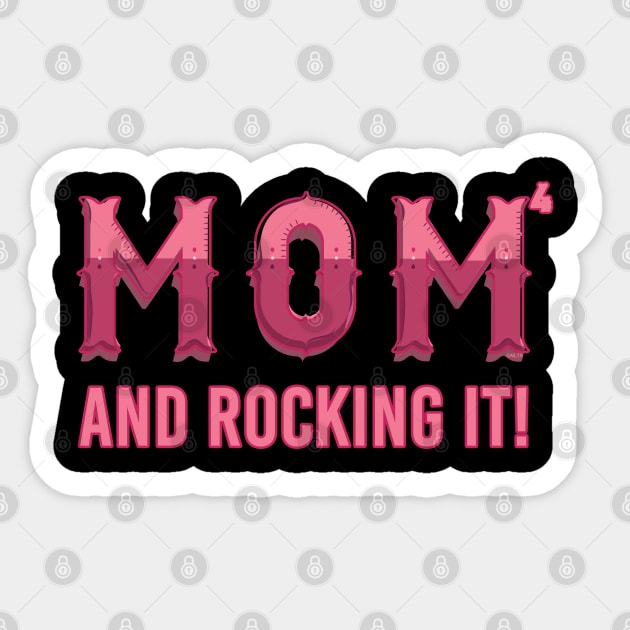 Mom of 4 kids & rocking it! Sticker by creative